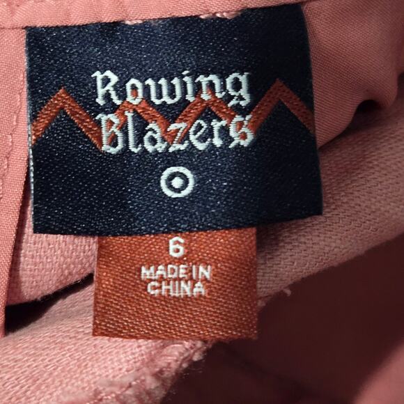Rowing Blazers Target Corduroy Pants Pink Pleated Pleated High Waist Wale Cord 6 - Picture 7 of 15